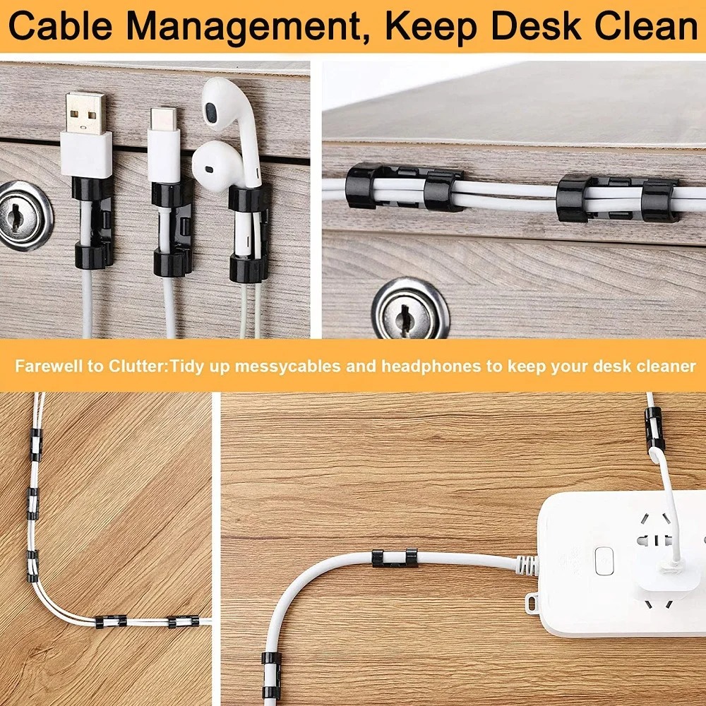 20/40PCS Cable Organizer Clips - Tippet Line ulasan dan harga