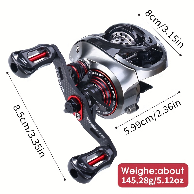 WEIHE  Carbon  Body Baitcastin - Abu Garcia Reel Max ulasan dan harga