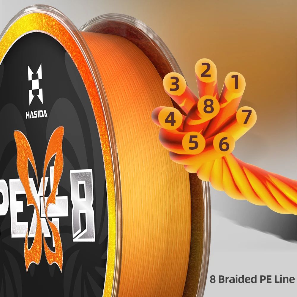 HASIDA Butterfly 100m 8Braided - Copolymer Line ulasan dan harga